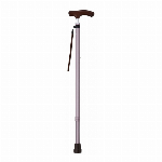 夢ライフステッキ　スリムネック伸縮ベーシックタイプ（無地） ネイビー