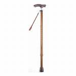 夢ライフステッキ　スリムネック伸縮ベーシックタイプ（無地） ブラック