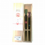 一双　内祝桐箱2膳入り白金 【箸 カトラリー】