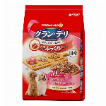 ユニ・チャーム グラン・デリ ふっくら仕立て 10歳以上用 鶏ささみ・ビーフ・緑黄色野菜・小魚・チーズ・角切りビーフ粒入り 1.6kg