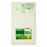 ＨＴ９８白半透明ごみ袋９０Ｌハーフ１０枚