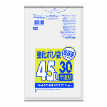 Ｖ４９Ｈ再生原料ゴミ袋グレー半透明４５Ｌ１０Ｐ