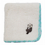 綿100％　無撚糸パイルのハンドタオル　カワウソ 54045