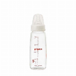 ピジョン　スリムタイプ　哺乳びん（耐熱ガラス製・シリコーンゴム製乳首付）　200ml