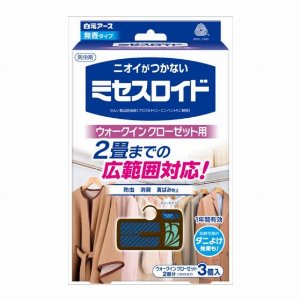 ミセスロイド　ウォークインクローゼット用３個入　１年防虫