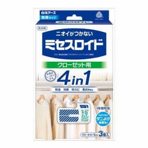 ミセスロイド　クローゼット用３個入　１年防虫