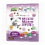 MiawMiaw スナッキー 4種のバラエティ まぐろ味ローストチキン味ビーフ味..