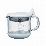 ガラスのある生活　ガラスの小鍋　ホワイト（フタ） GKN-300-W