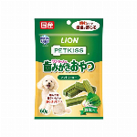 PETKISS　ワンちゃんの歯みがきおやつ　ソフトクッキー 野菜入り 60g 【犬用スナック LION シニア犬 歯垢除去】