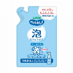 ペットキレイ　泡リンスインシャンプー　犬用　ニオイクリア　つめかえ用 180ml 【LION ボディケア 弱酸性 無着色 アルコール無添加】