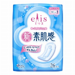 エリス 新・素肌感（多い昼?ふつうの日用）羽なし 20.5cm 26枚入 【生理用品 生理用ナプキン昼用】