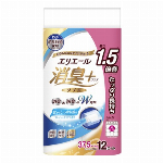 エリエール 消臭+ トイレットティシュー 芯からしっかり香る フレッシュクリアの香り たっぷり長持ち　ダブル 12ロール入 【家庭紙 トイレットペーパー】