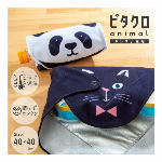 ピタッとくっつく保冷温クロス 黒猫