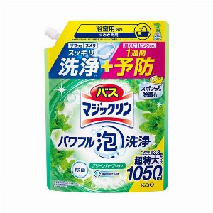 バスマジックリン　パワフル泡洗浄　グリーンハーブの香り　つめかえ用 1050ml