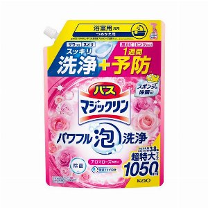 バスマジックリン　パワフル泡洗浄　アロマローズの香り　つめかえ用 1050ml
