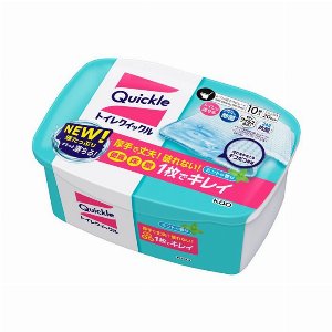 トイレクイックル　容器入 10枚入 【Quickle トイレ用掃除シート 弱酸性…