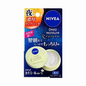 【医薬部外品】ニベア　ディープモイスチャーリップ　ナイトプロテクト　やすらぎカモミールの香り 7g