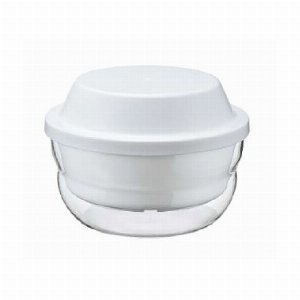 ガラスのレンジ蒸し器　実用容量1，200ｍL XMK-120-W
