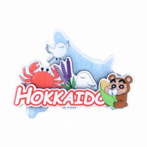 クレヨンしんちゃん　木製マグネット　ホッカイドウ