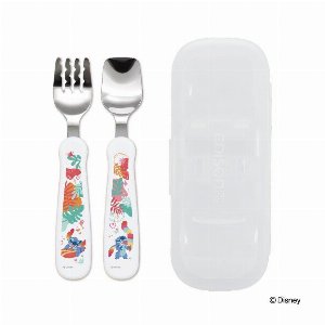フォーク&スプーン print スティッチ マルチケース付 KJ280530 【燕三条ステンレス ディズニー 食事をサポート】