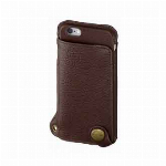 【欠品中】iphone6sPlus BZGLAM レザーダイヤリーカバー ブラウ..