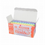 ダストレス学校用蛍光チョーク ４色（赤/黄/緑/橙）