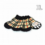 ペットソックス4足 フリルグレイ XL