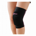 トリコットニーパッド #D-808 ブラック×ピンク　L