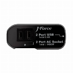 世界平和シリーズ 電源タップ付USB充電器 3×2 JF-PEACE2W