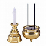 安心のろうそく・お線香セット ゴールド　AGI-102GD