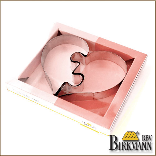 【BIRKMANN/ビルクマン】クッキー型（ハートパズル型、2ピース） 
