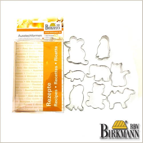【BIRKMANN/ビルクマン】クッキー型（動物セットB、8ピース） 