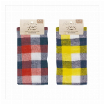 パイルガーゼ　フェイスタオル　ギンガムチェック　