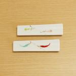 瓢つなぎ／唐辛子　スリム箸置珍味入 