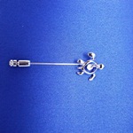 シルバーピンブローチ　?27