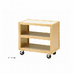 エコノミーサービスワゴン＜木製＞【ナチュラル/ブラウン】【店舗備品】日本製