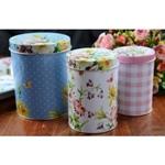 creative tops ティンボックス　水玉　フラワーモチーフ　3サイズ　1セット　収納缶