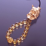 黄水晶・福亀ストラップ