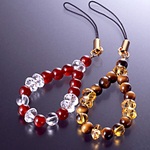 爆裂黄水晶的中ストラップ