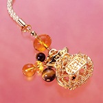 開運赤めのうストラップ