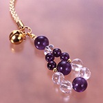 手彫り水晶龍キーホルダー