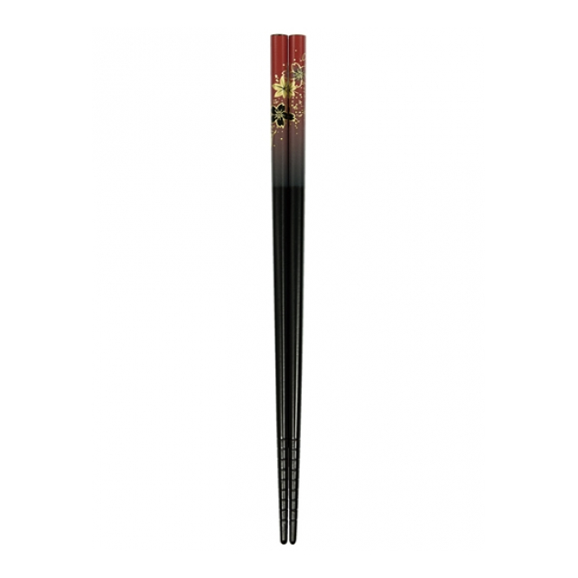 日本製 Japan 若狭塗 田中箸店 華友禅 塗箸 朱 22.5cm 030456