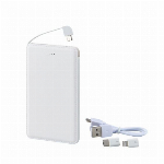 モバイルバッテリー5000mAh(iphone、USB Type-C用アダプター付) 6189-23