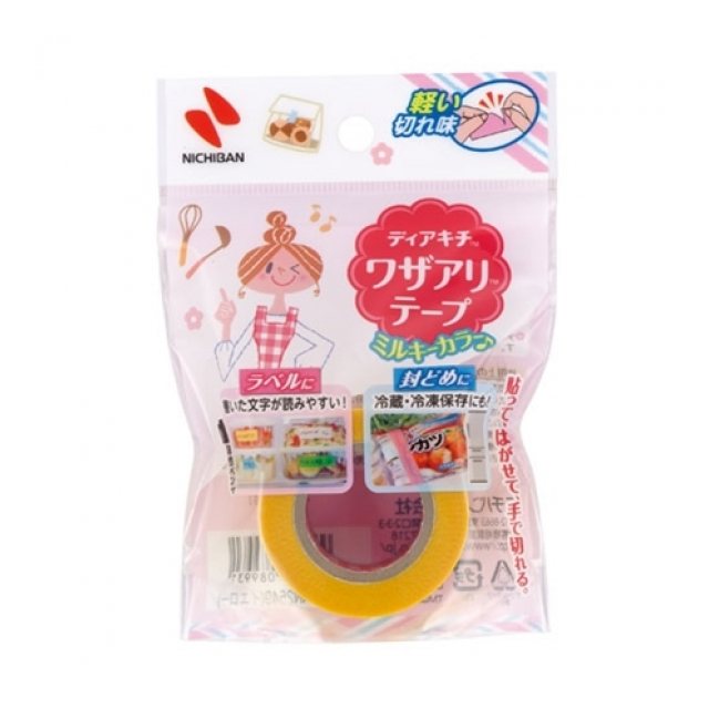 ニチバン ワザアリテープ ミルキーカラー イエロー DK-WAN2549