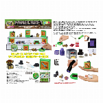 マインクラフト ピクセルメタルキーホルダー / マインクラフト シンプルプラステ..