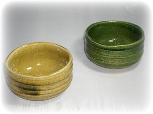 抹茶碗 (黄瀬戸・織部/瀬戸焼) - (株)ヒシエム 抹茶碗 (黄瀬戸・織部/瀬戸焼) - (株)ヒシエム