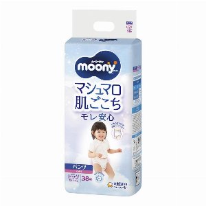 ベビー [ユニ・チャーム] ムーニーマンマシュマロ肌ごこちモレ安心パンツ女の子ビ…