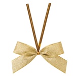 リボン付ワイヤータイ-ブラウン