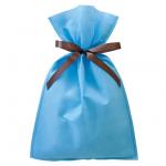 ホワイトデイシール：リボン型ブルー