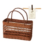 ハンドメイドフェルトトートバッグ（レッド）-S